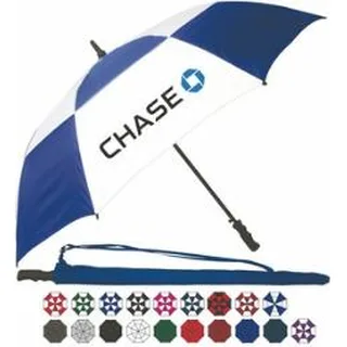 Vented Automatic Golf Umbrella, 60 in, shown with sample decoration